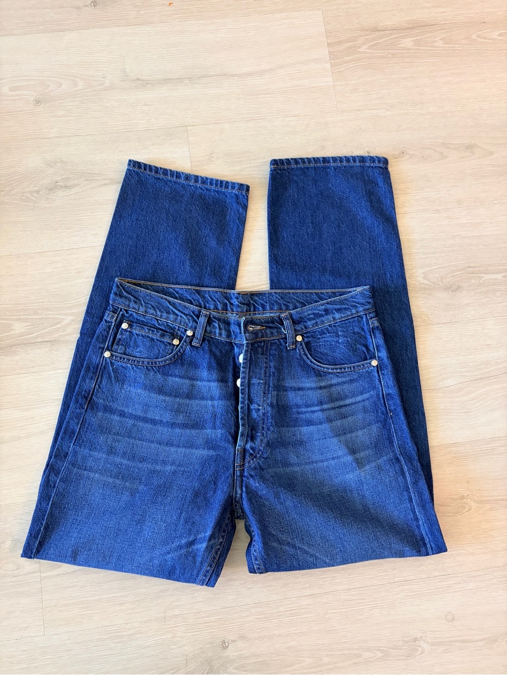 Djerf Avenue relaxed Dark Blue Denim Jeans